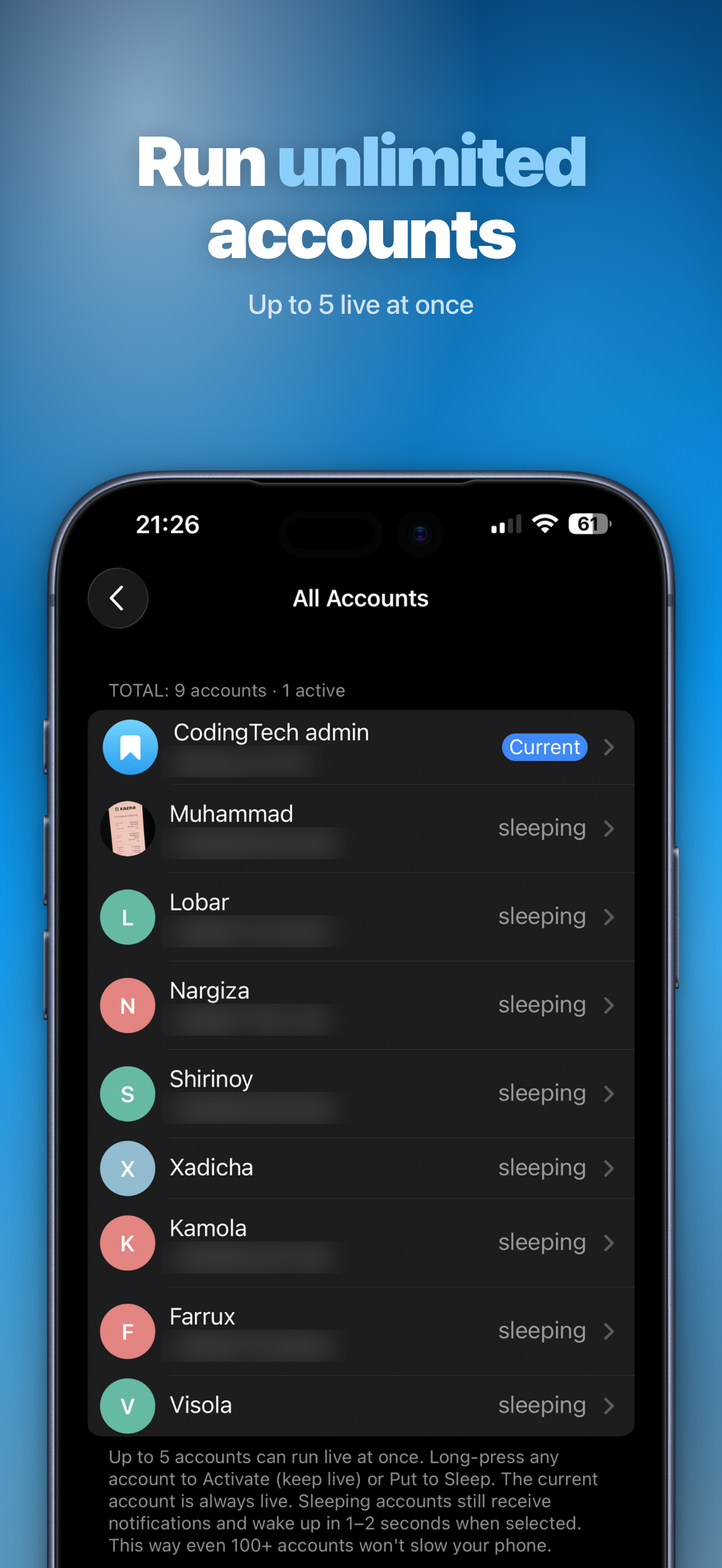 Novagram Messenger Telegram screenshot 4