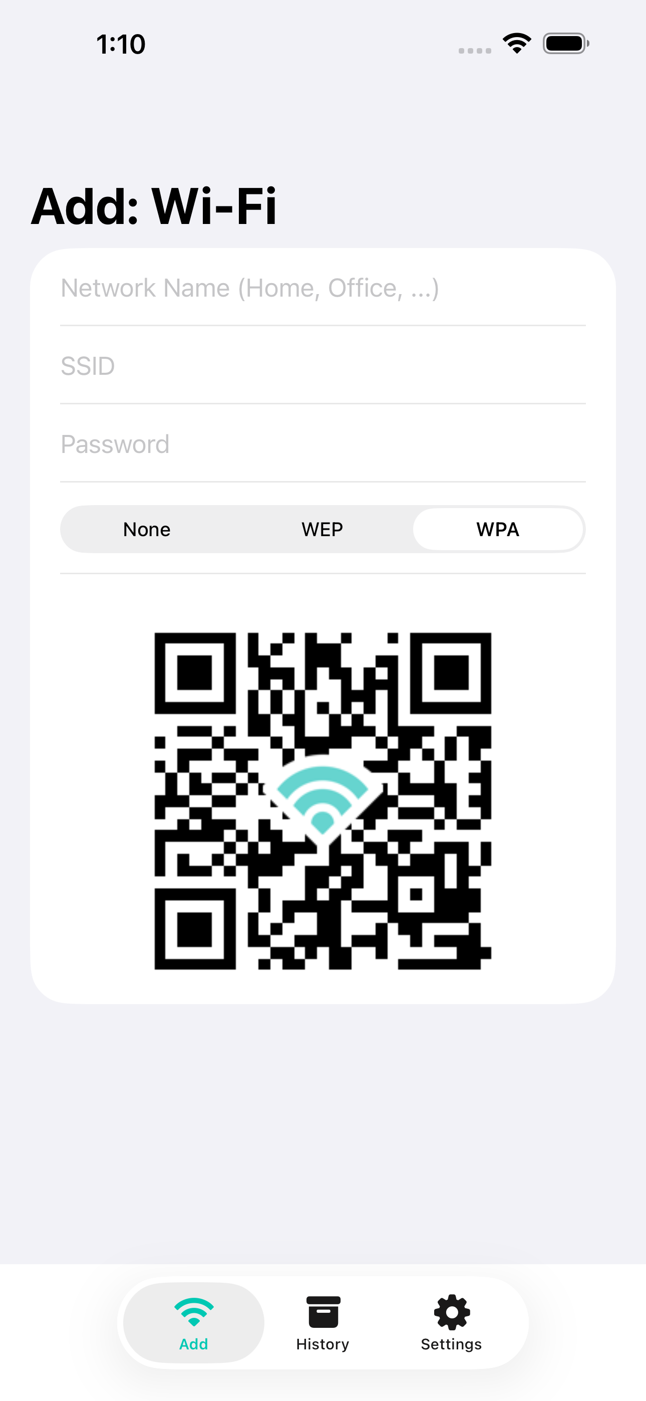 My Wi-Fi with QR Code