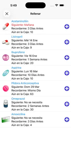 Captura de pantalla de Recordatorio De Medicamentos en iPhone 6
