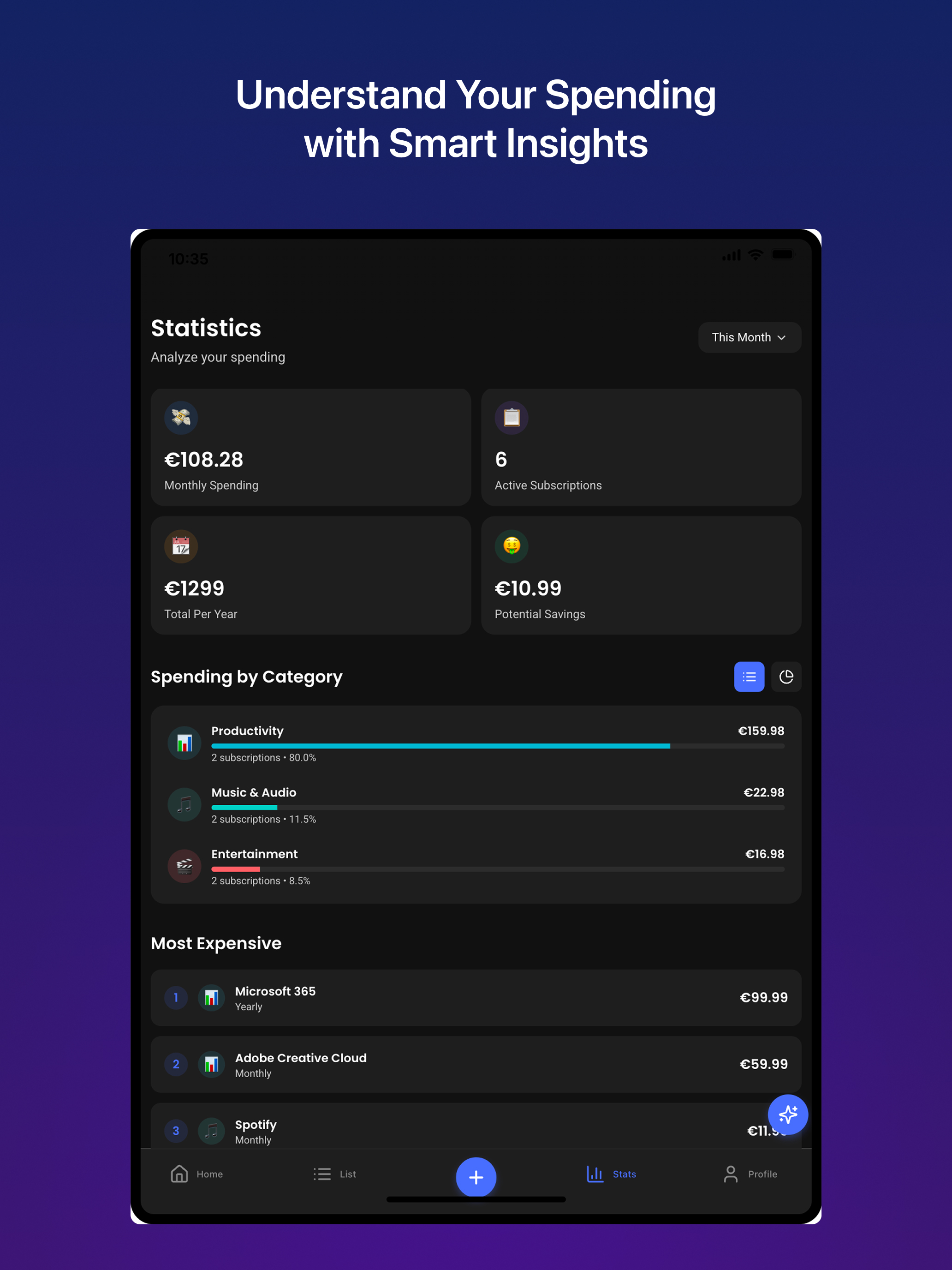 Subscribly screenshot 8