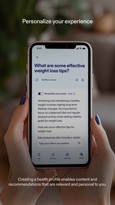 Health Answers by Pfizer Screenshot