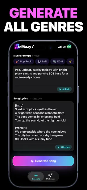 Music Generator Song AI: Muzy screenshot 2