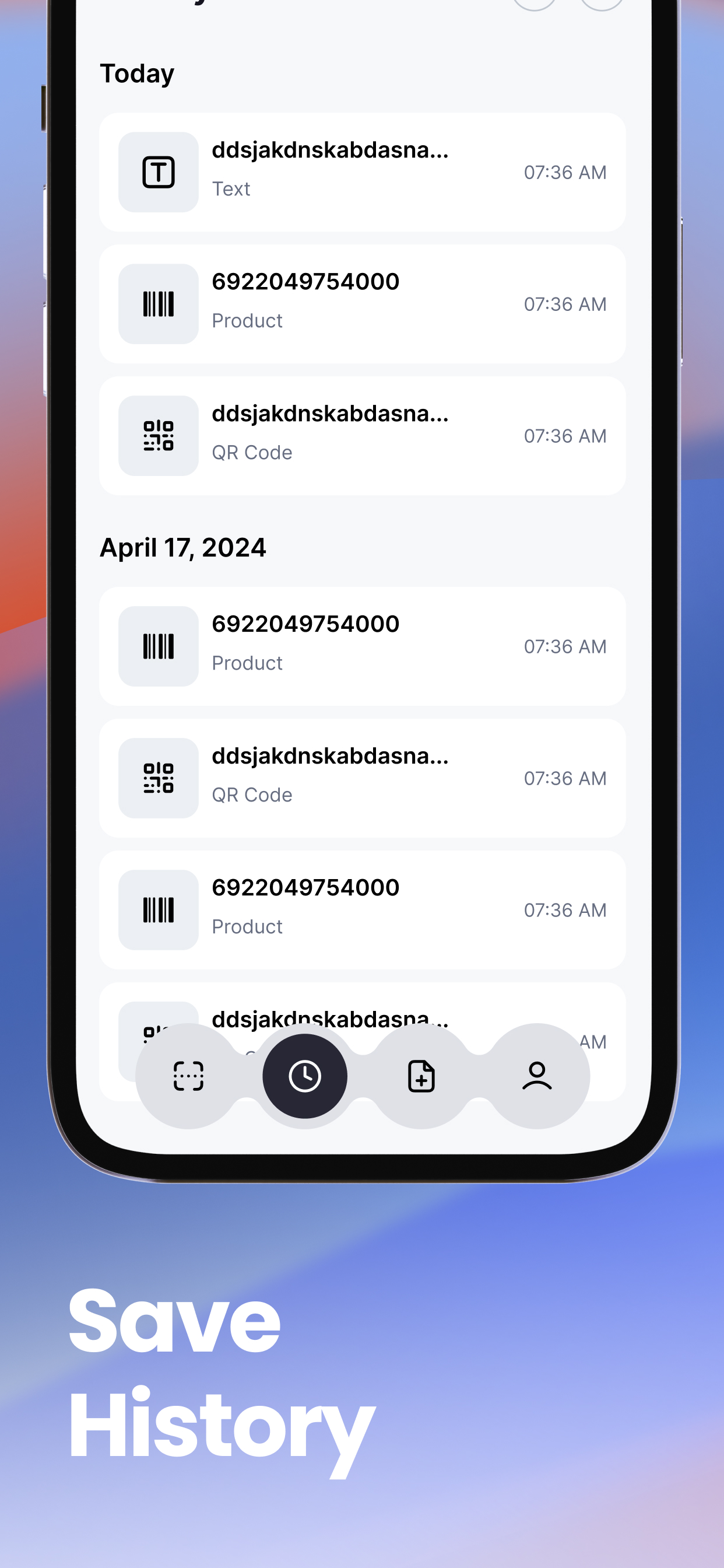 QR & bar code-scan create screenshot 4