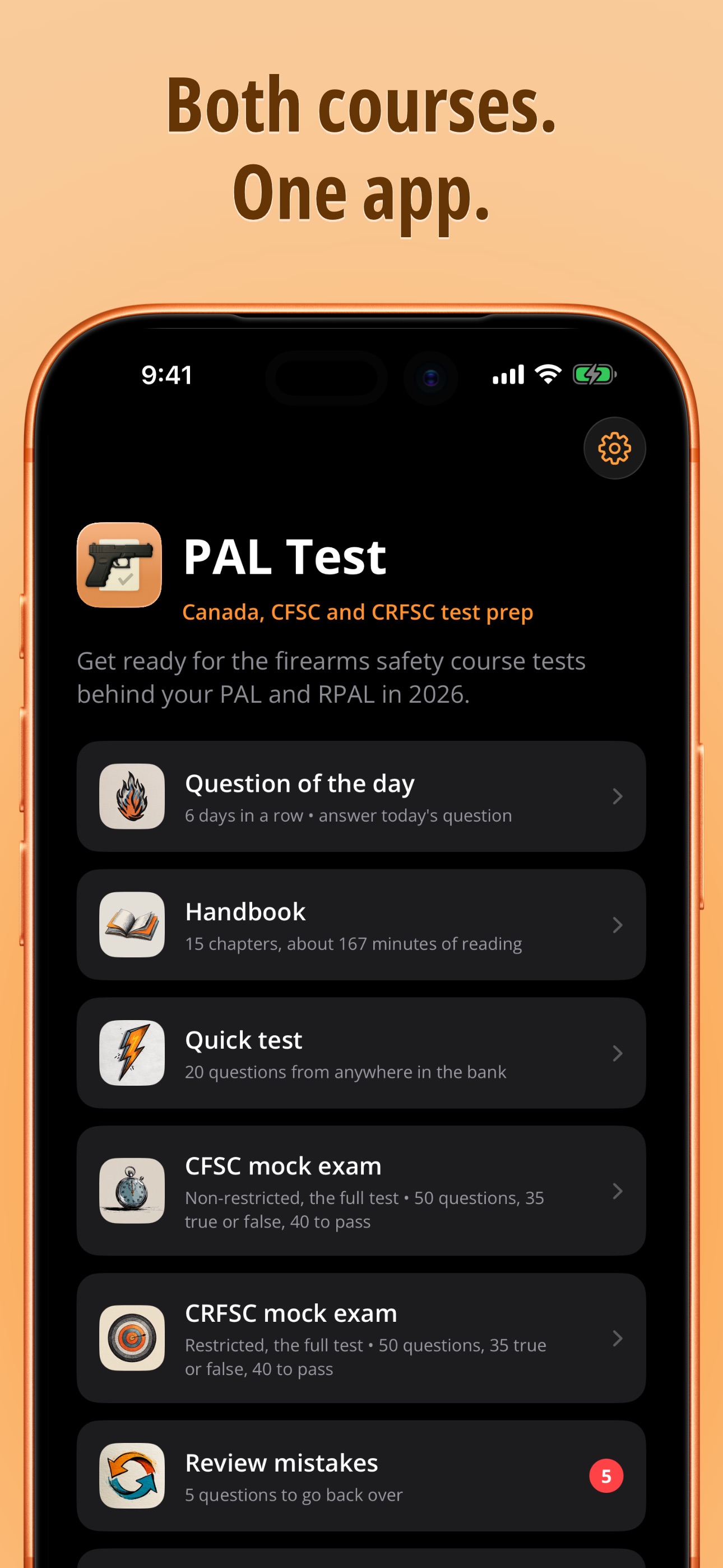 Screenshot 1 of PAL Test 2026: CFSC & CRFSC