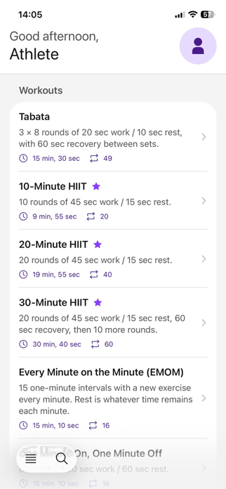 Be Athletic Timer Screenshot 3 of 7