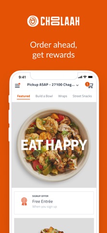 Choolaah Ordering app screenshot