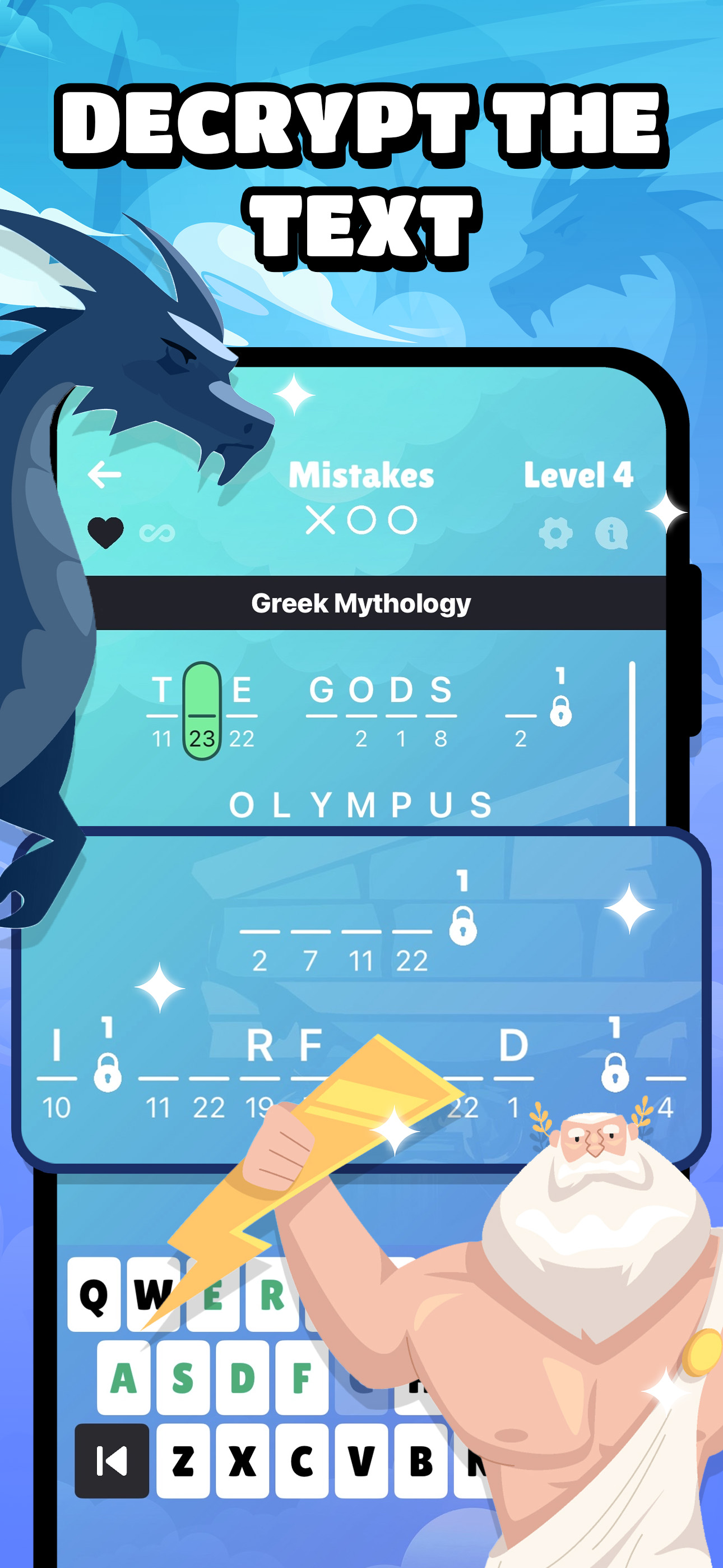 Cryptogram! Word Puzzle Game