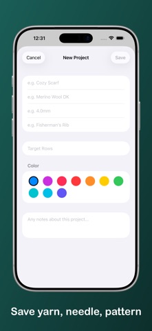 钩针行数计数器 - RowTally screenshot