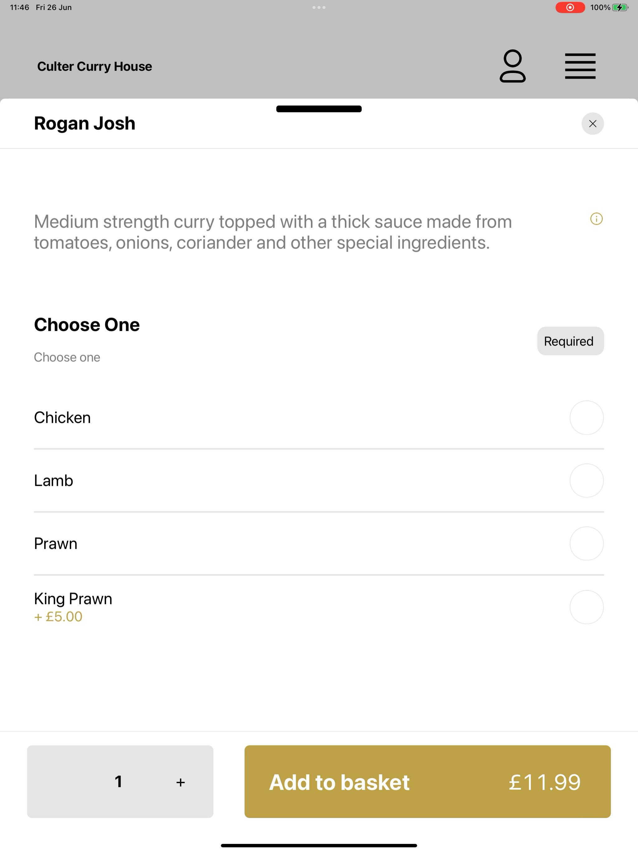 Culter Curry House UK screenshot 16