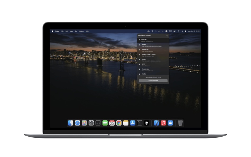 #2. Dev Cache Cleaner (macOS) Με: Oleksandr Hanhaliuk