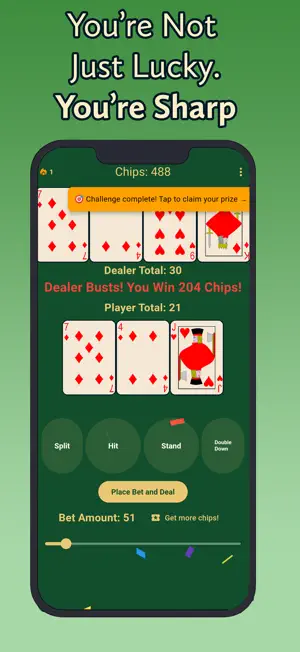 Blackjack Trainer and Analyzer screenshot 1