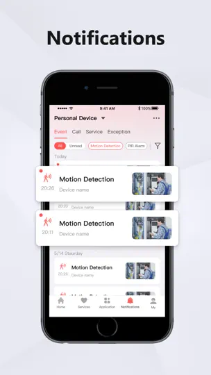 Скриншот Hik-Connect на iPhone 4