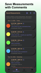 Light Spectrometer Wavelength screenshot