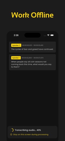 Offline Transcribe, TranscriAI screenshot