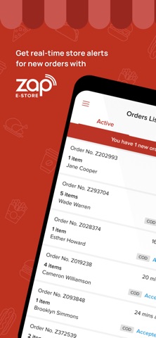 ZAP E-Store Merchant screenshot