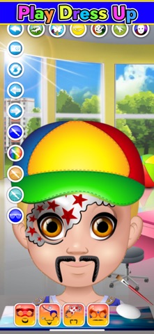 Kids Face Paint: Coloring Game iPhone screenshot