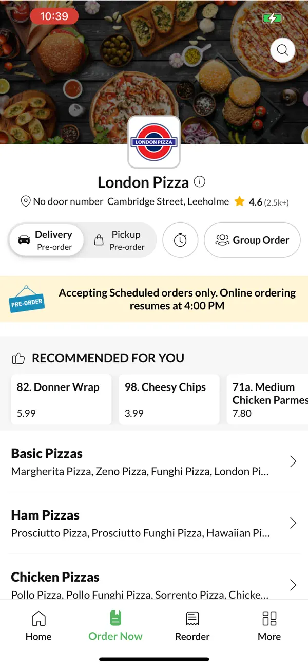 Screenshot #2 pour London Pizza.