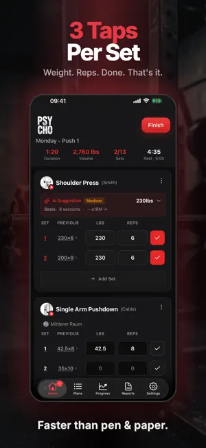 GymPsycho: Workout Log Tracker screenshot 1