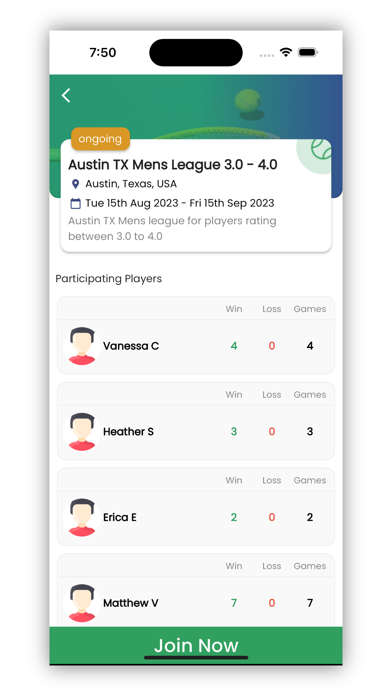 League of Tennis Screenshot