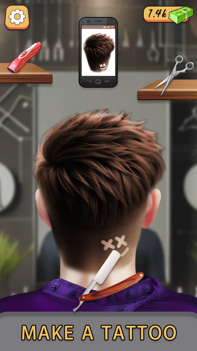 Barber Shop Games Hair Tattoo Screenshot