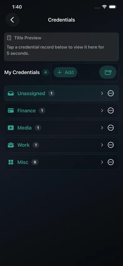 MyRecordKeeper Vault screenshot 2