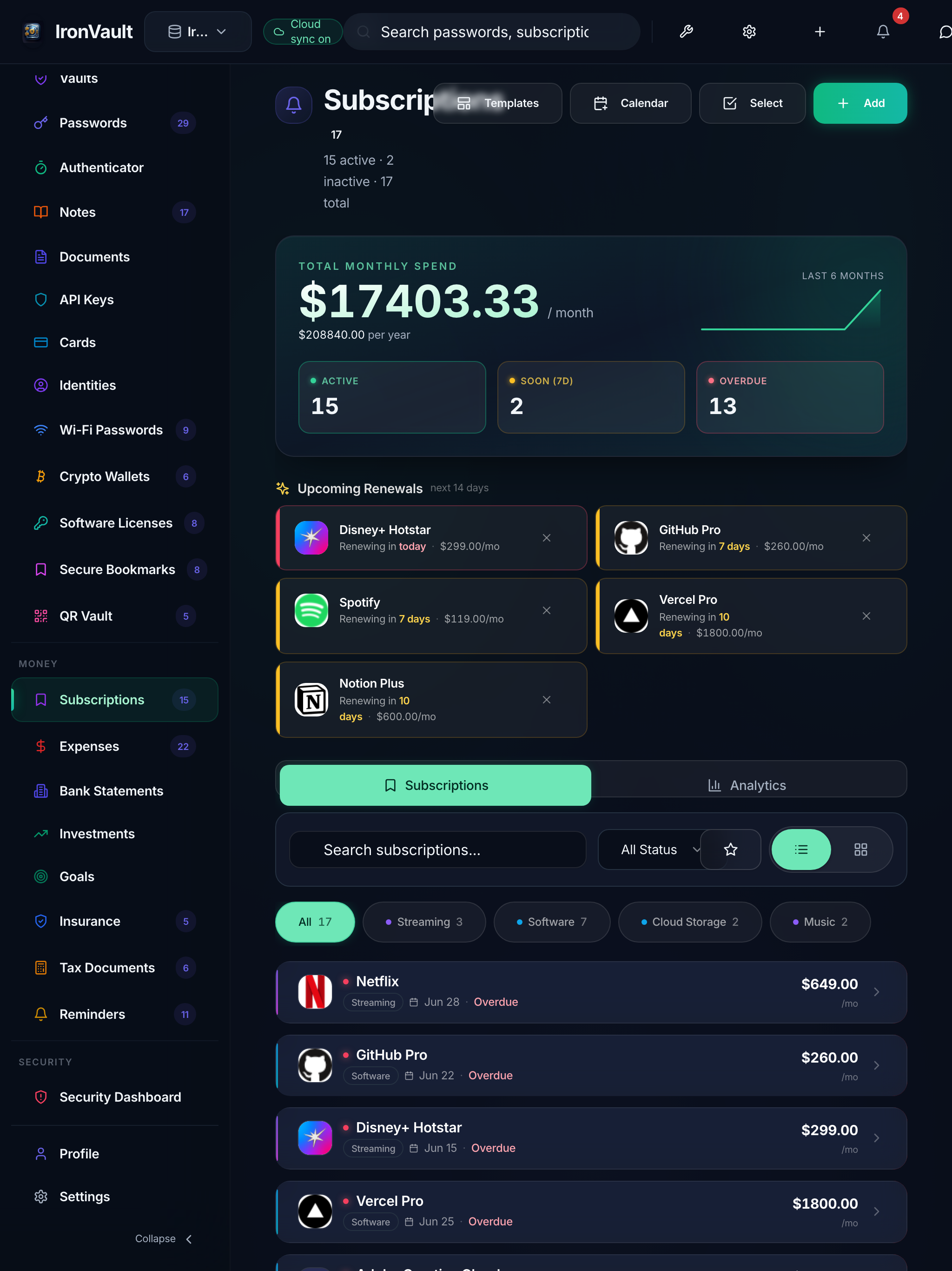 IronVault: Password Manager