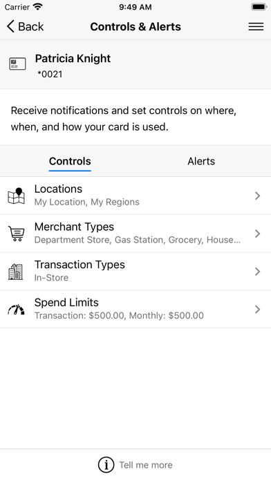 USX FCU CardTrac iPhone screenshot 2 - Finance app
