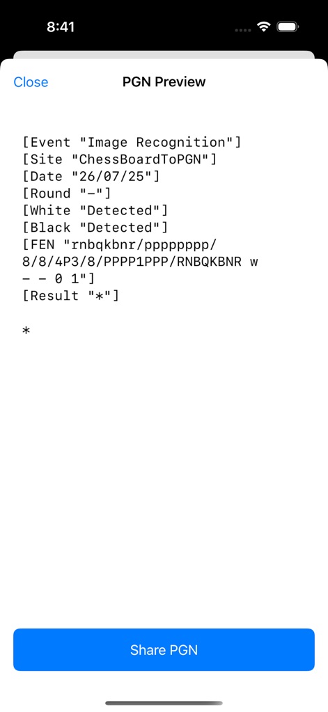Chess Board To PGN - Games App | MWM