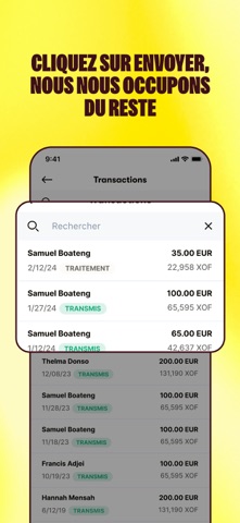 Sendwave : transferts d’argent App Store preview screenshot 5