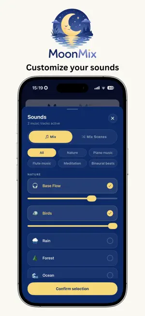 MoonMix: Sleep Sound Mixer screenshot 3