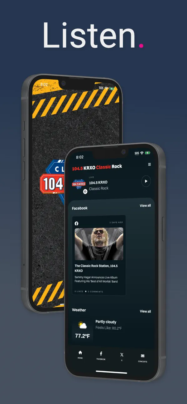Screenshot #1 pour Classic Rock 104.5 KRXO
