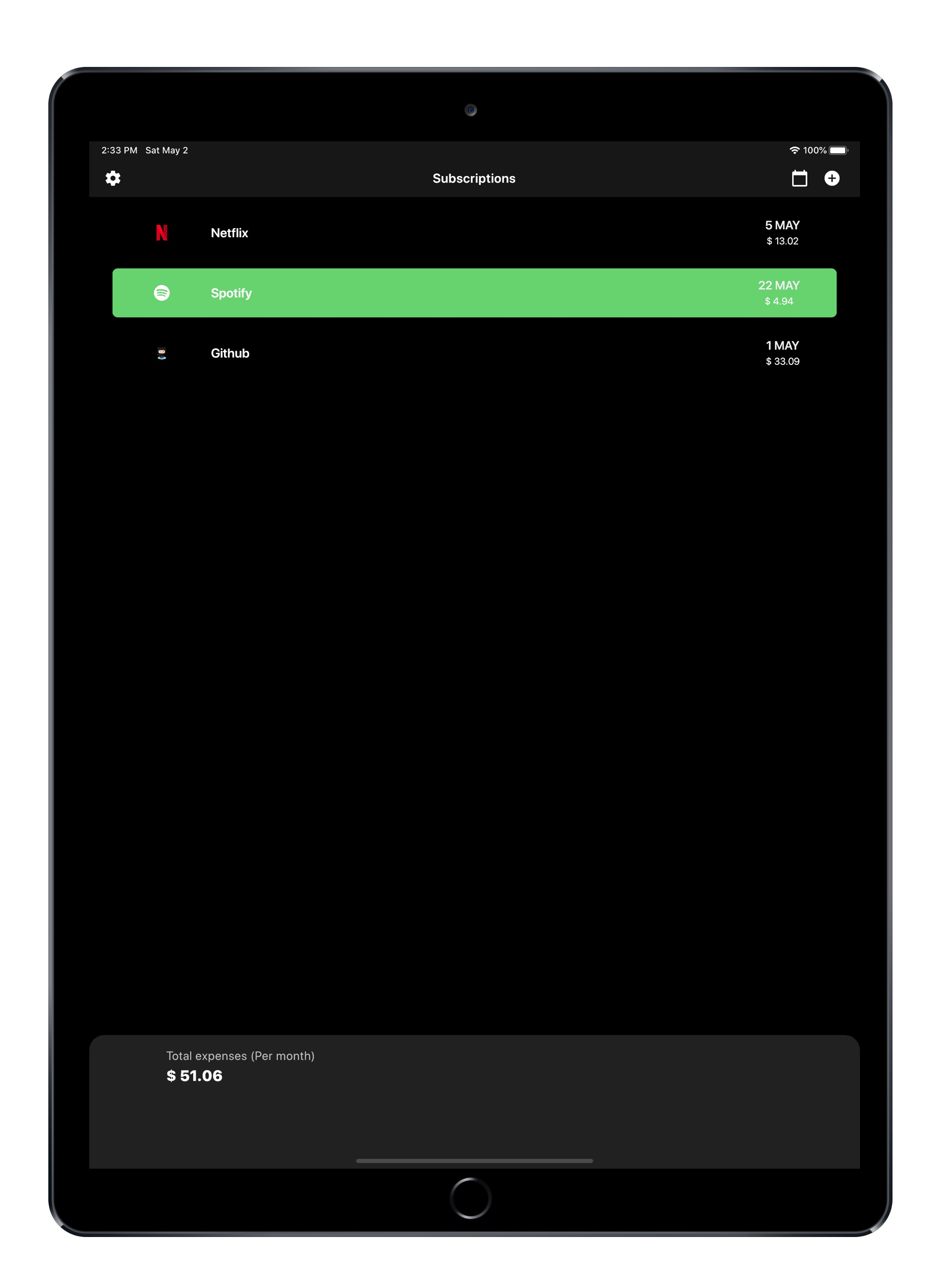 Subscriptions Manager screenshot 8