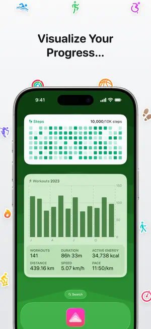 Peak: Health & Fitness Widgets screenshot 4
