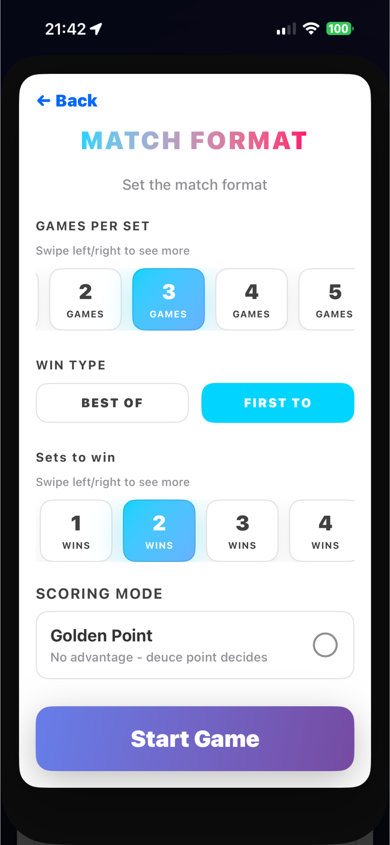 Padel Serve & Score Tracker