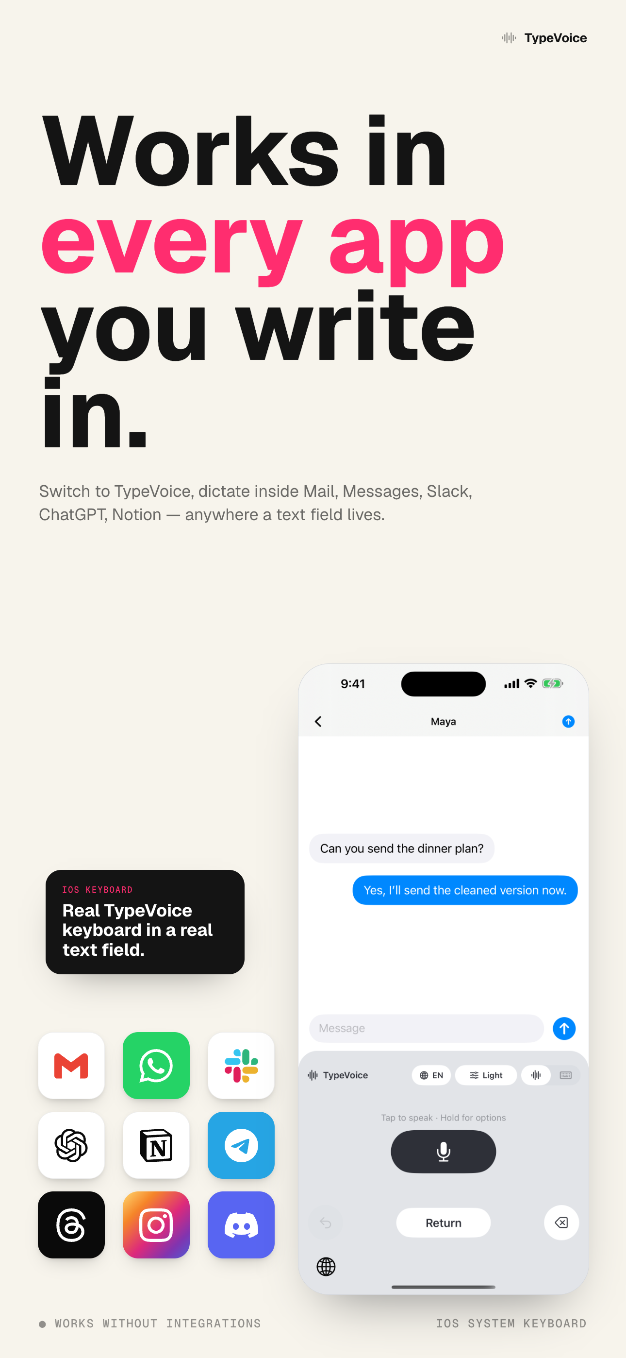 TypeVoice: AI Voice Keyboard screenshot 2
