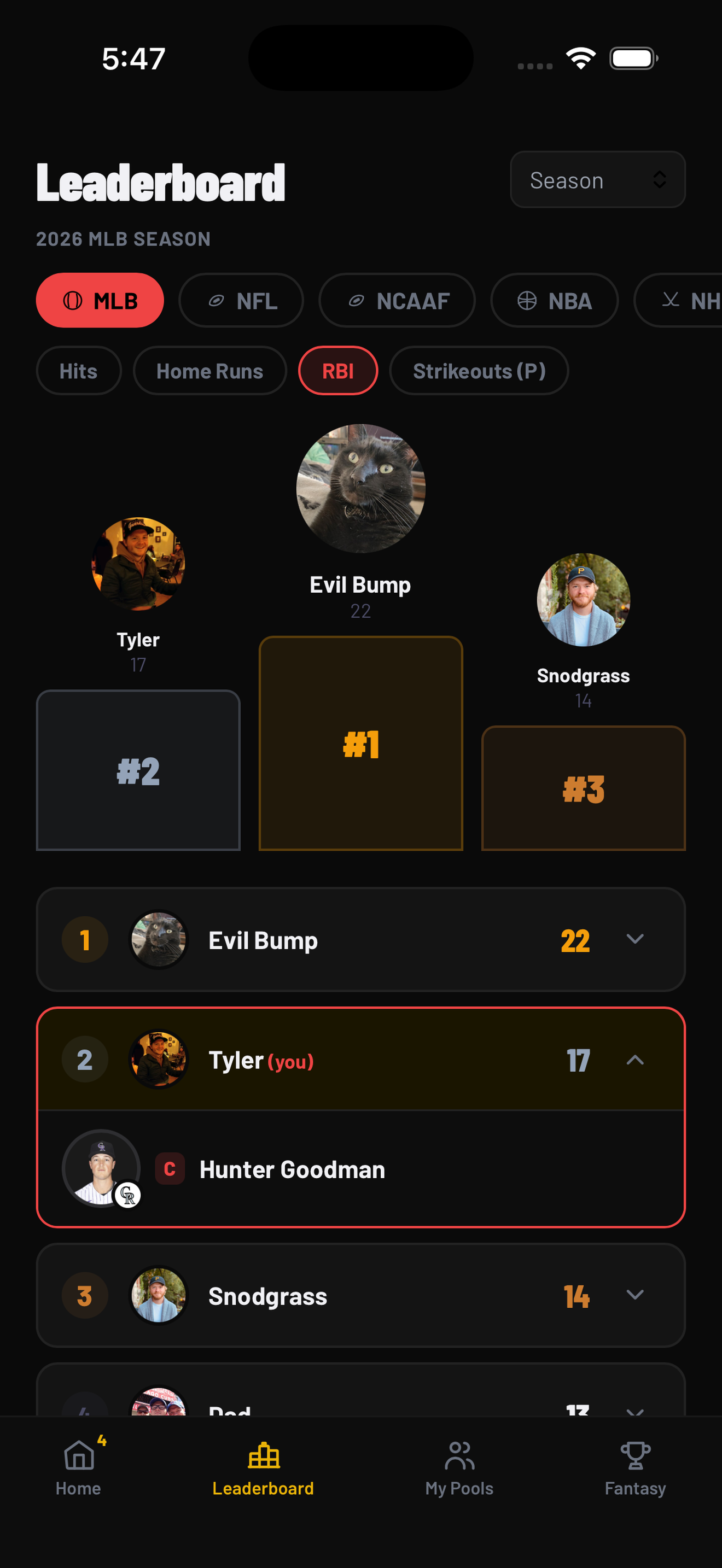 Stack Up - Fantasy Sports screenshot 3