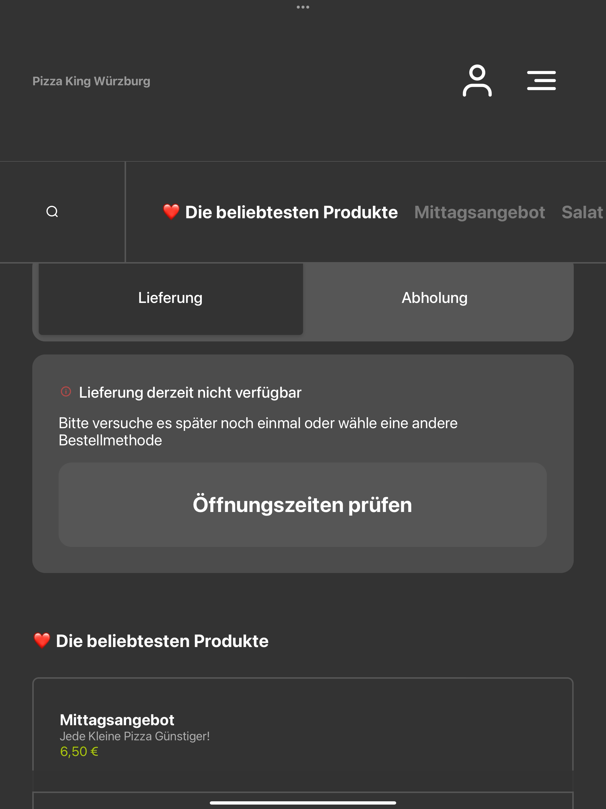 Pizza King Würzburg screenshot 7