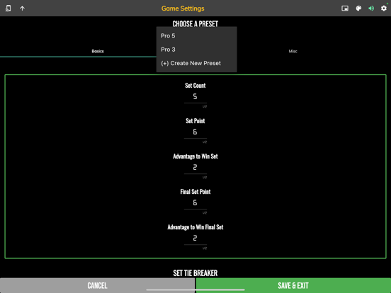 BT Tennis Camera iPad screenshot