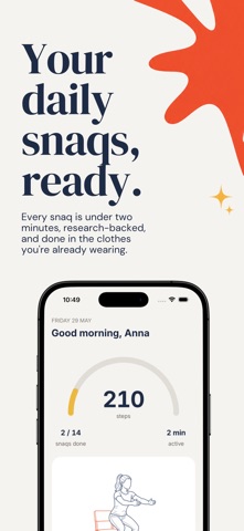 SnaqBreak: Exercise Snack App Screenshot 2 of 9
