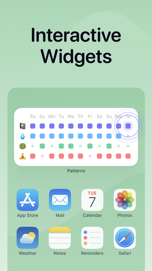#2. Habit tracker - Patterns (iOS) 由: Andrew Tanchuk