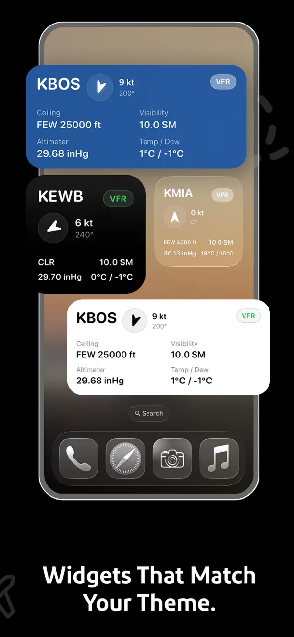 Screenshot #3 pour ClearSky: Airport METAR Widget