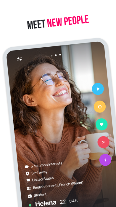Screenshot 1 of Cool Meet: Dating, Friends App App