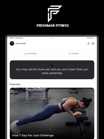 Freshman Fitness iPad screenshot