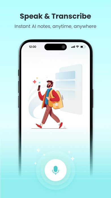 Slax Note Transcribe Voice Pen iPhone screenshot 1 - Productivity app