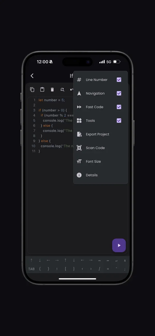 #5. JavaScript Compiler (iOS) Podle: Hrishi Suthar