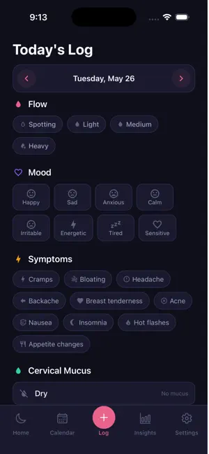 Luna: Private Cycle Tracker screenshot 1