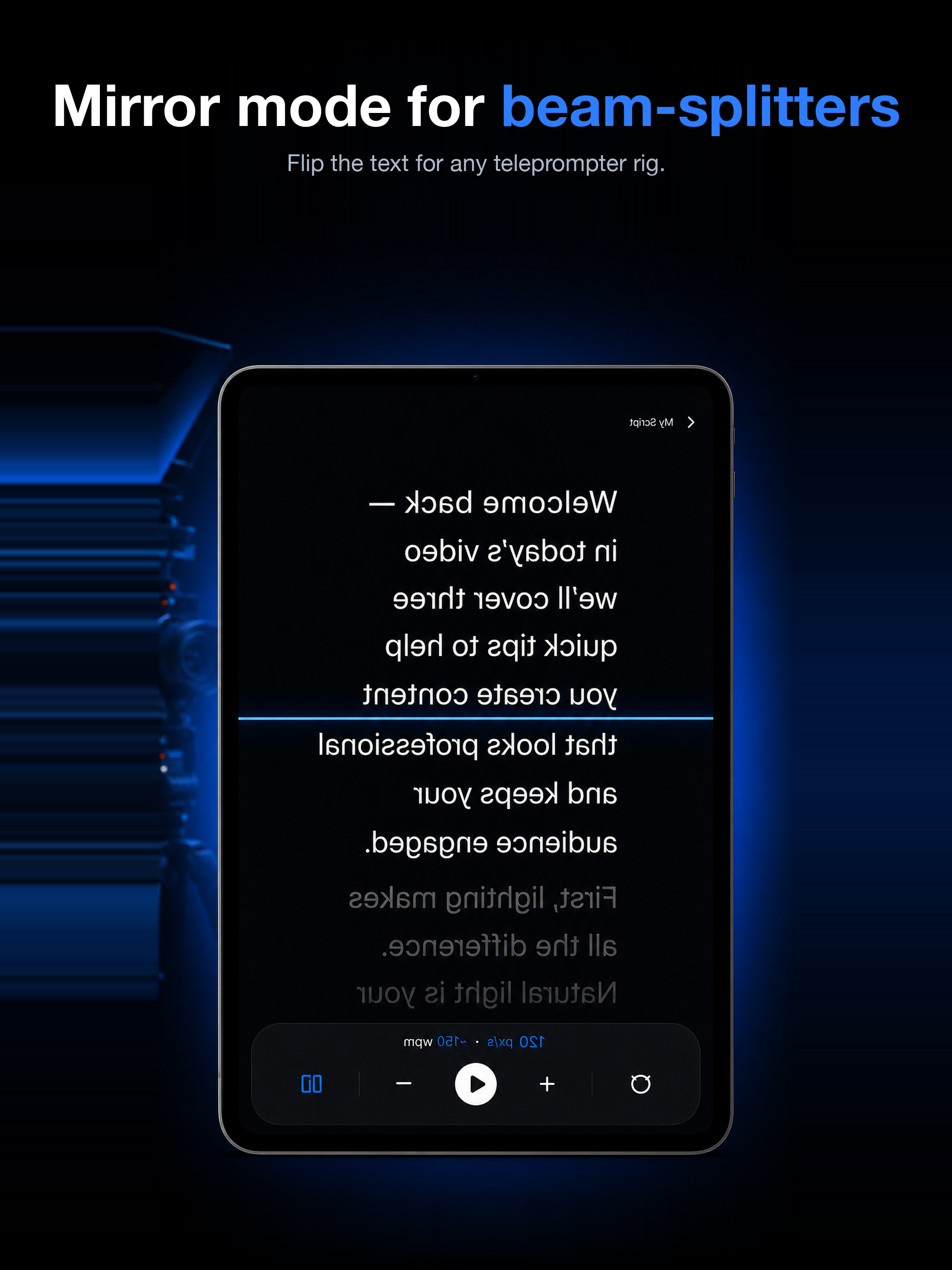 CueScroll Teleprompter screenshot 5
