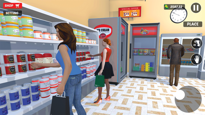 Supermarket Store Manager 3D