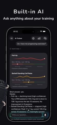 Genova - AI Workout Tracker iPhone screenshot