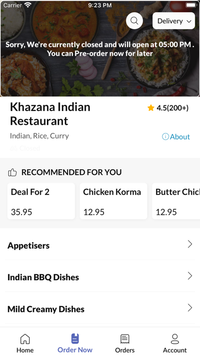 Khazana Indian Restaurant Screenshot